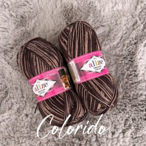 Alize SUPERWASH COMFORT | kolor 7678 | mieszanka brązów