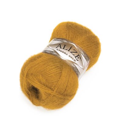 ALIZE ANGORA GOLD KOL. 02 MUSZTARDOWY