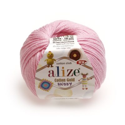 ALIZE COTTON GOLD HOBBY NEW KOL. 518 CIEMNY ŁOSOSIOWY