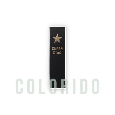 superstar 60x15mm czarny ze złotym